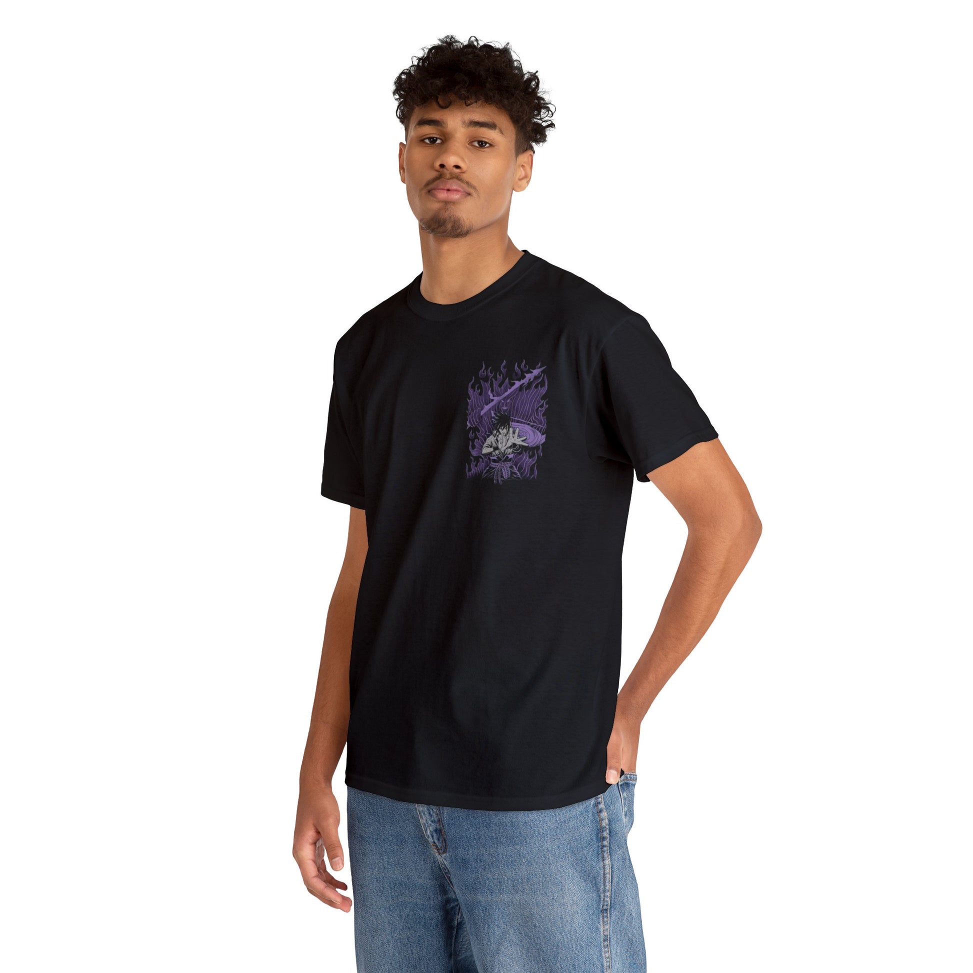 T-shirt manga naruto sasuke susano noir pour homme