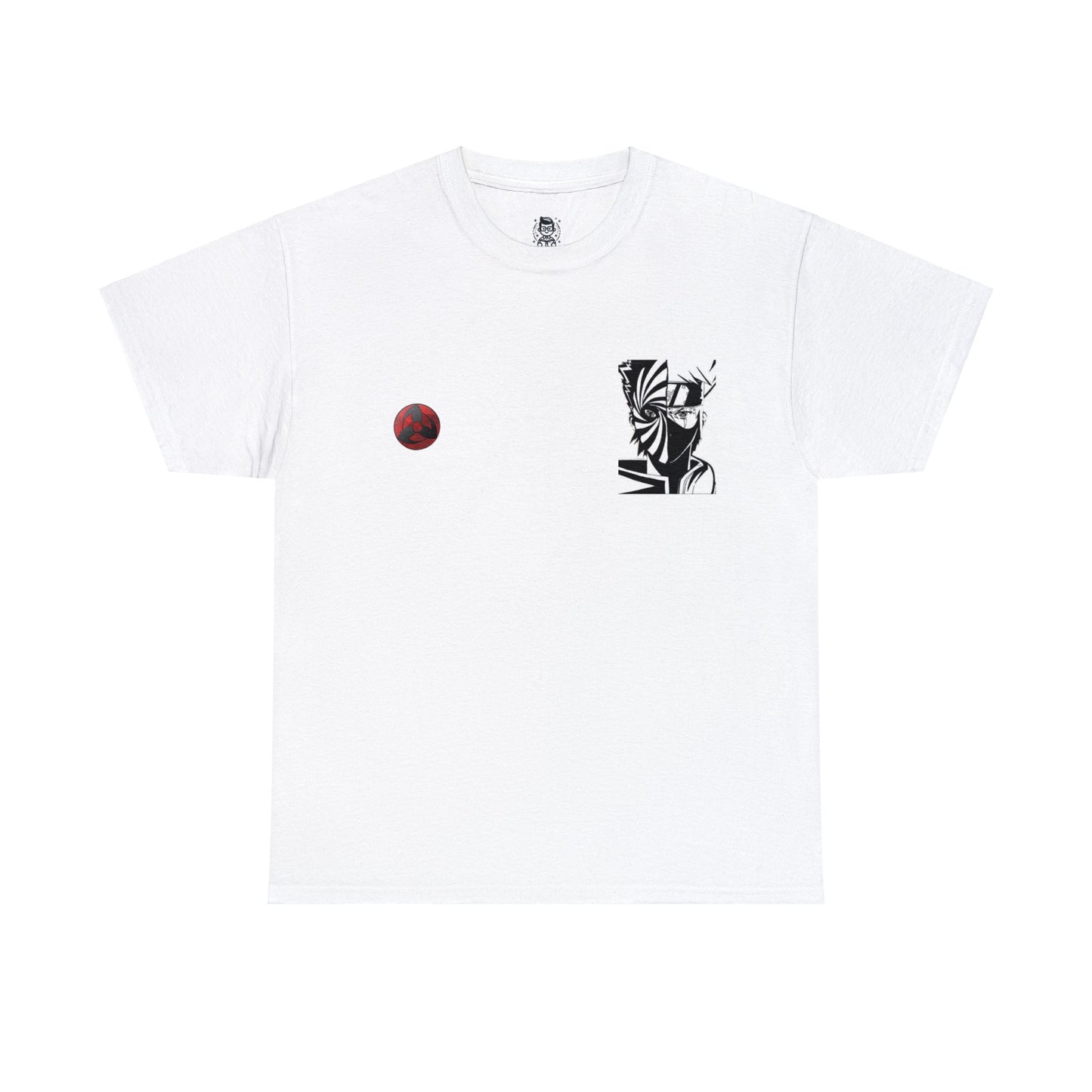 T-shirt manga naruto kakashi & obito  blanc