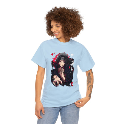 T-shirt manga naruto itachi akatsuki bleu pour femme