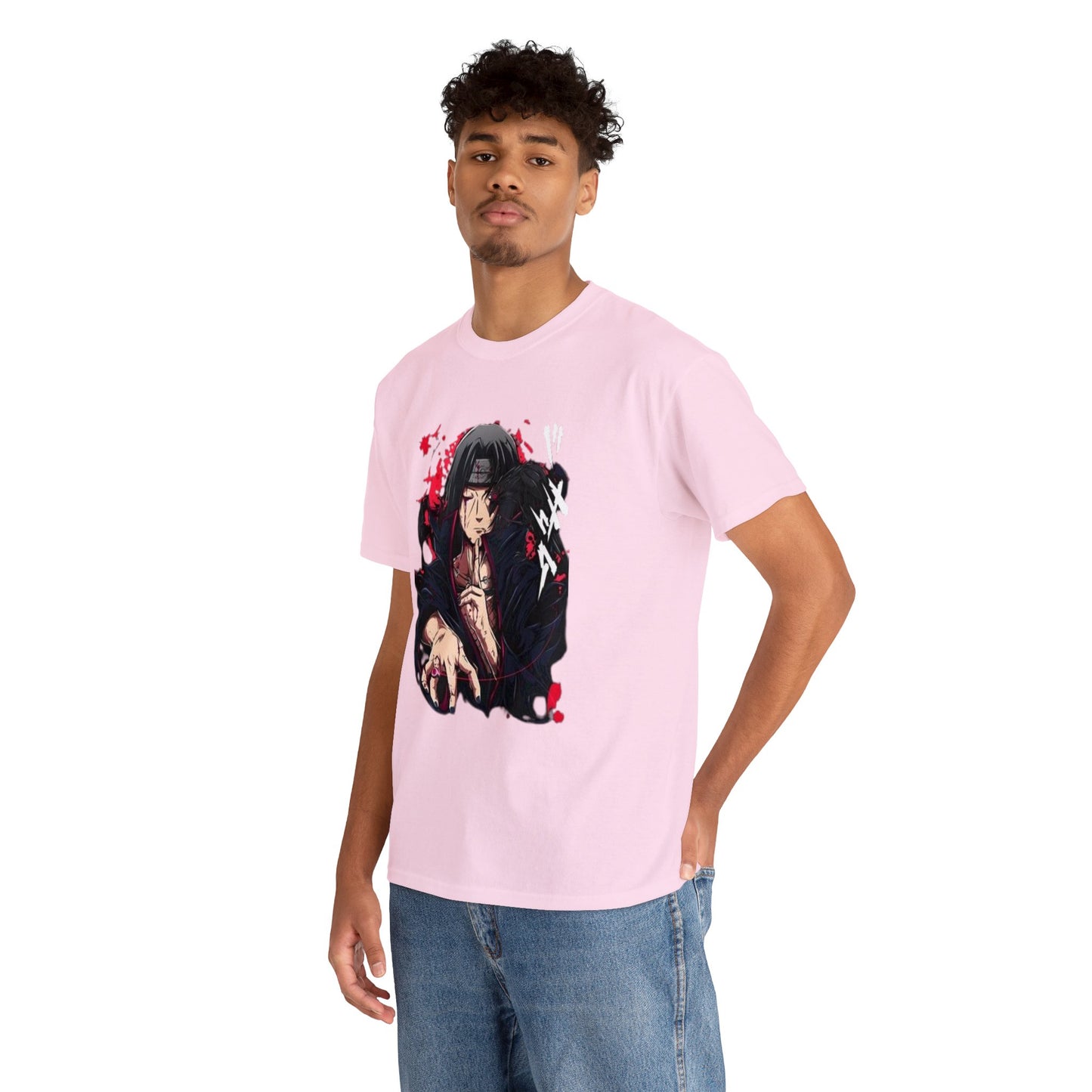 T-shirt manga naruto itachi akatsuki rose homme