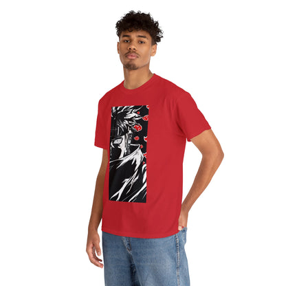 T-shirt manga NARUTO pain akatsuki rouge homme