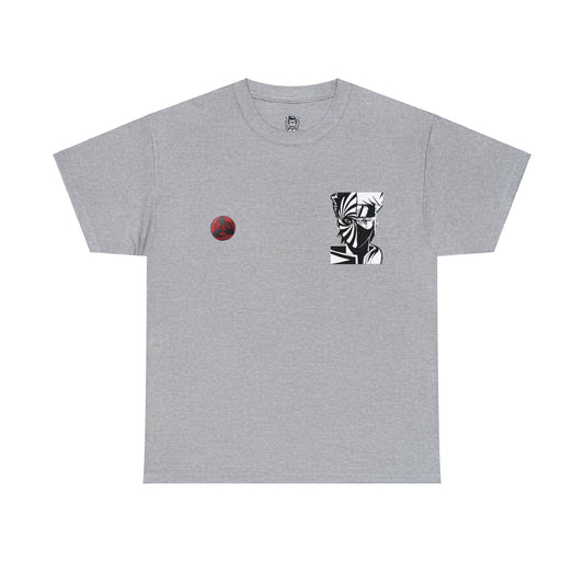 T-shirt manga naruto kakashi & obito gris