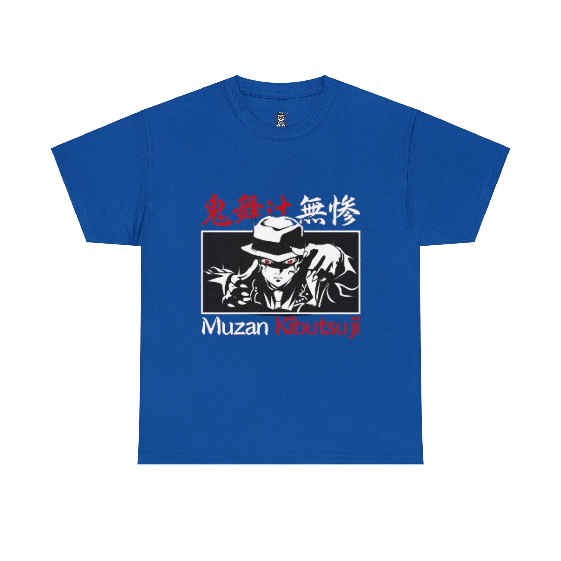 t-shirt manga DEMON SLAYER muzan bleu royale