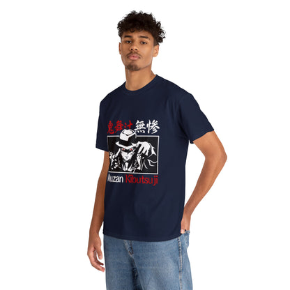 t-shirt manga DEMON SLAYER muzan bleu marine homme