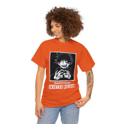 T-shirt manga JUJUTSU KAISEN megumi orange pour femme