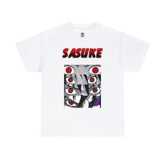 T-shirt manga naruto sasuke blanc