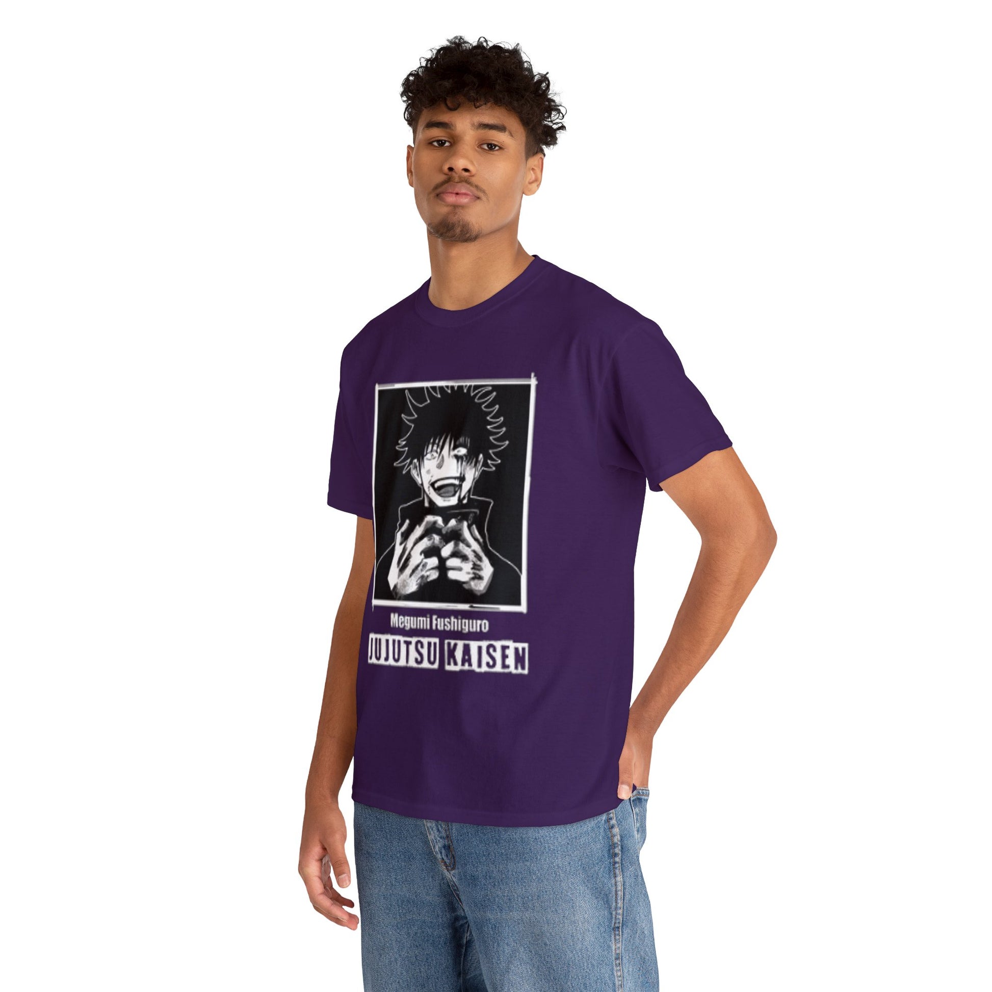 T-shirt manga JUJUTSU KAISEN megumi violet homme