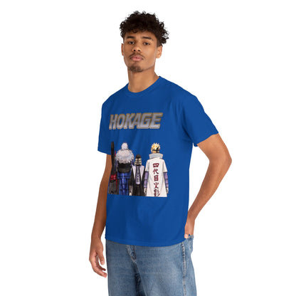 T-shirt manga naruto  HOKAGE bleu homme