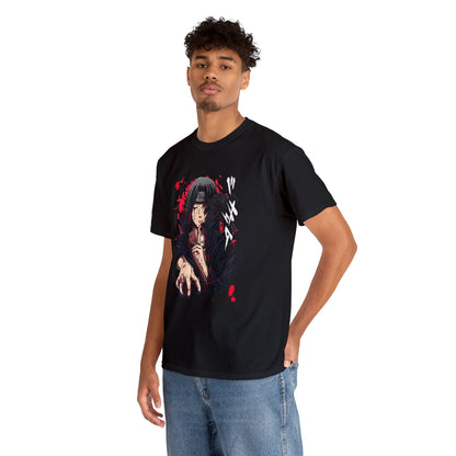 T-shirt manga naruto itachi akatsuki noir homme