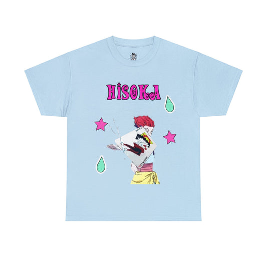 t-shirt manga HUNTER X HUNTER hisoka bleu 