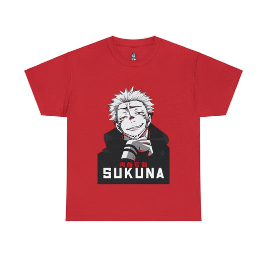 t-shirt manga jujutsu kaisen sukuna rouge