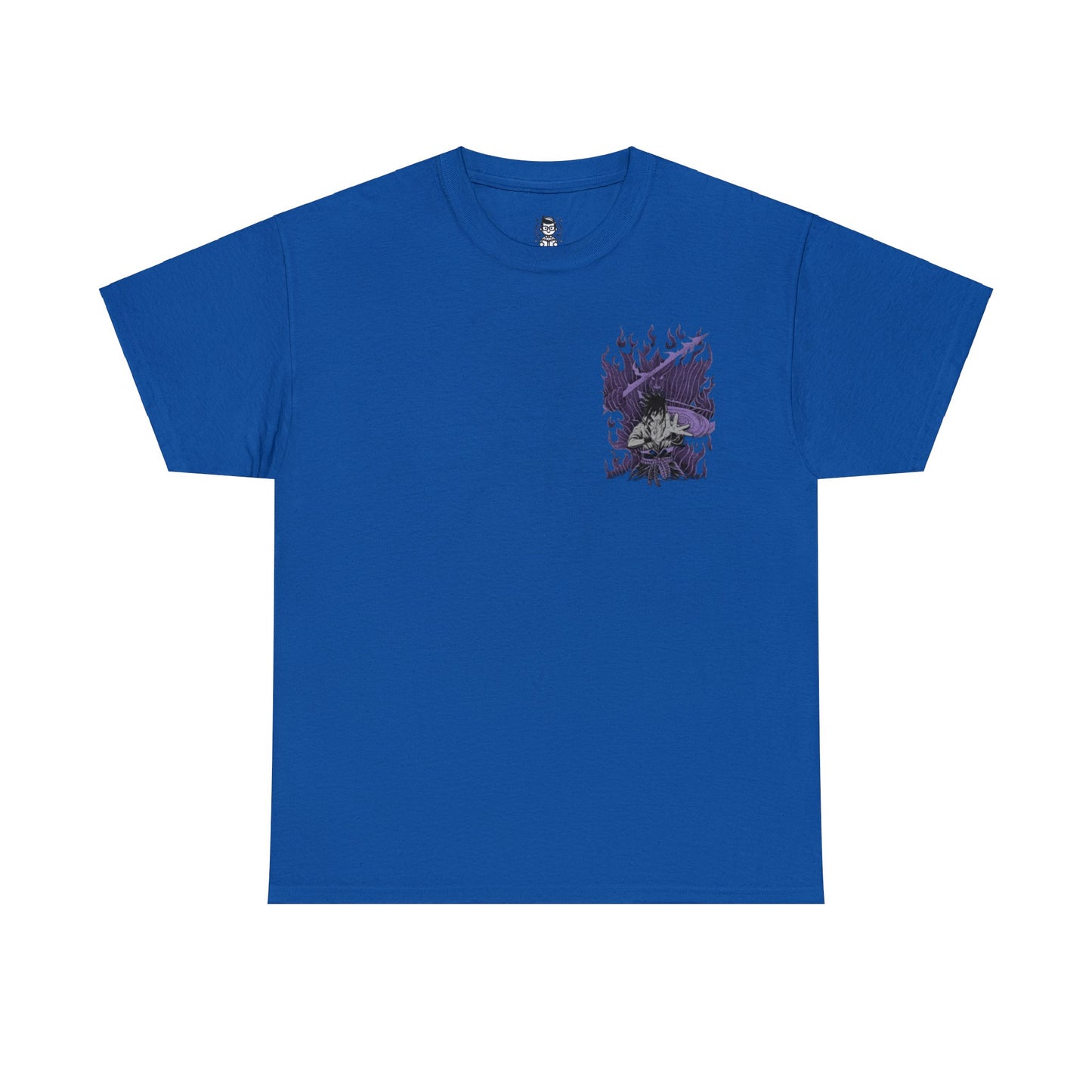 T-shirt manga naruto sasuke susano bleu royale