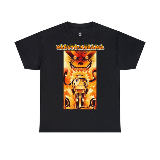 T-shirt manga NARUTO kurama noir