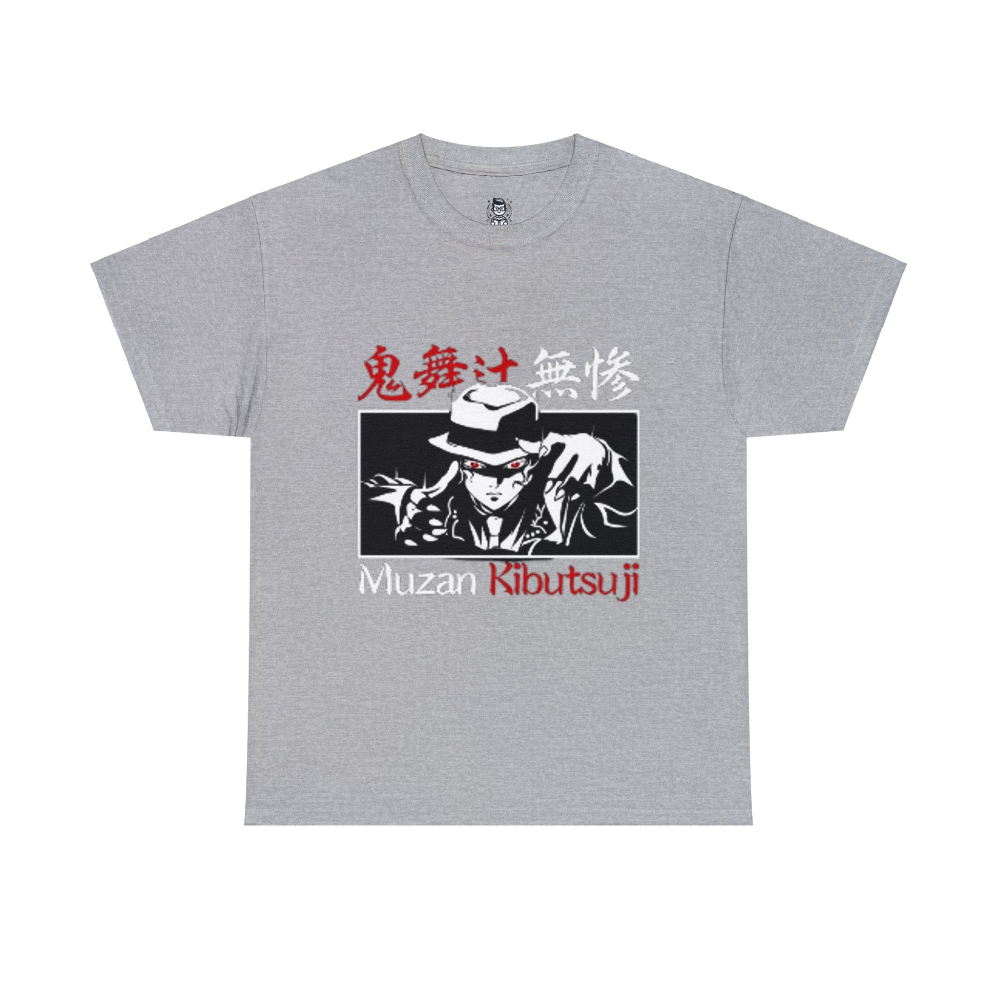 t-shirt manga DEMON SLAYER muzan  gris