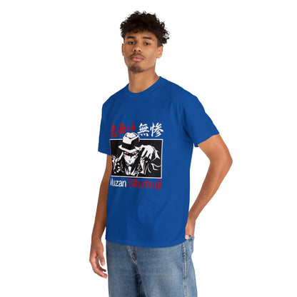 t-shirt manga DEMON SLAYER muzan  bleu homme