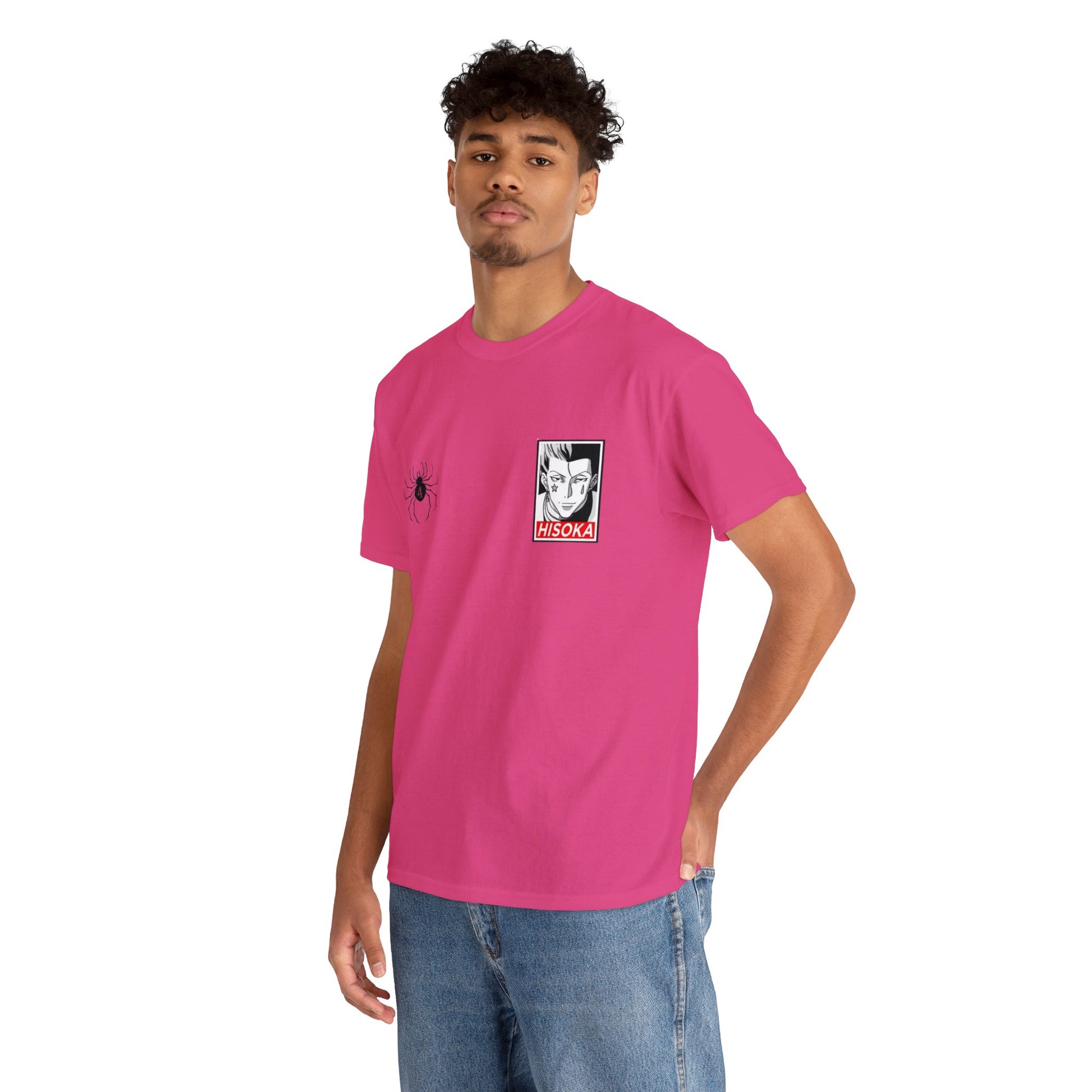 T-shirt manga HUNTER X HUNTER hisoka phantome rose fonce homme