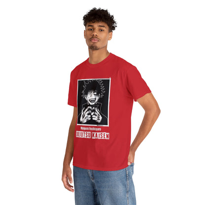 T-shirt manga JUJUTSU KAISEN megumi rouge pour homme