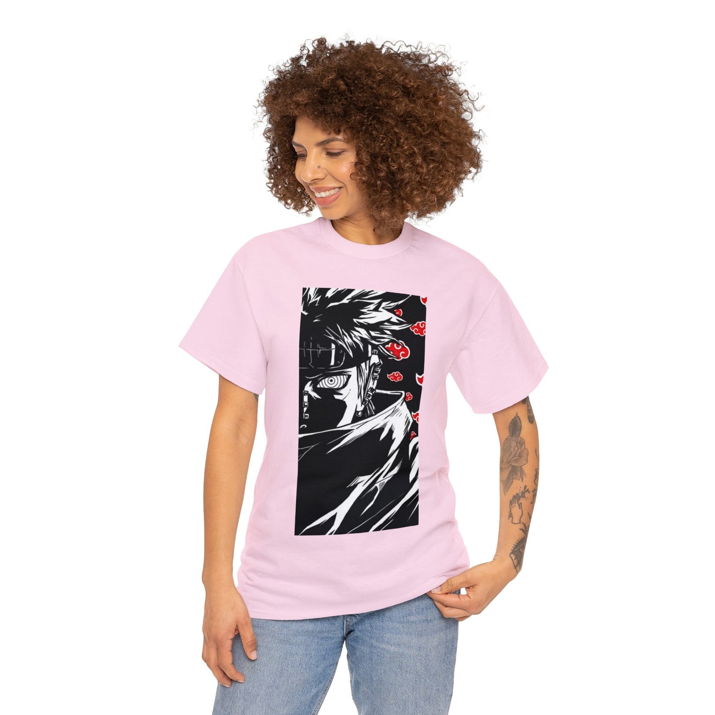 T-shirt manga NARUTO pain akatsuki rose pour femme