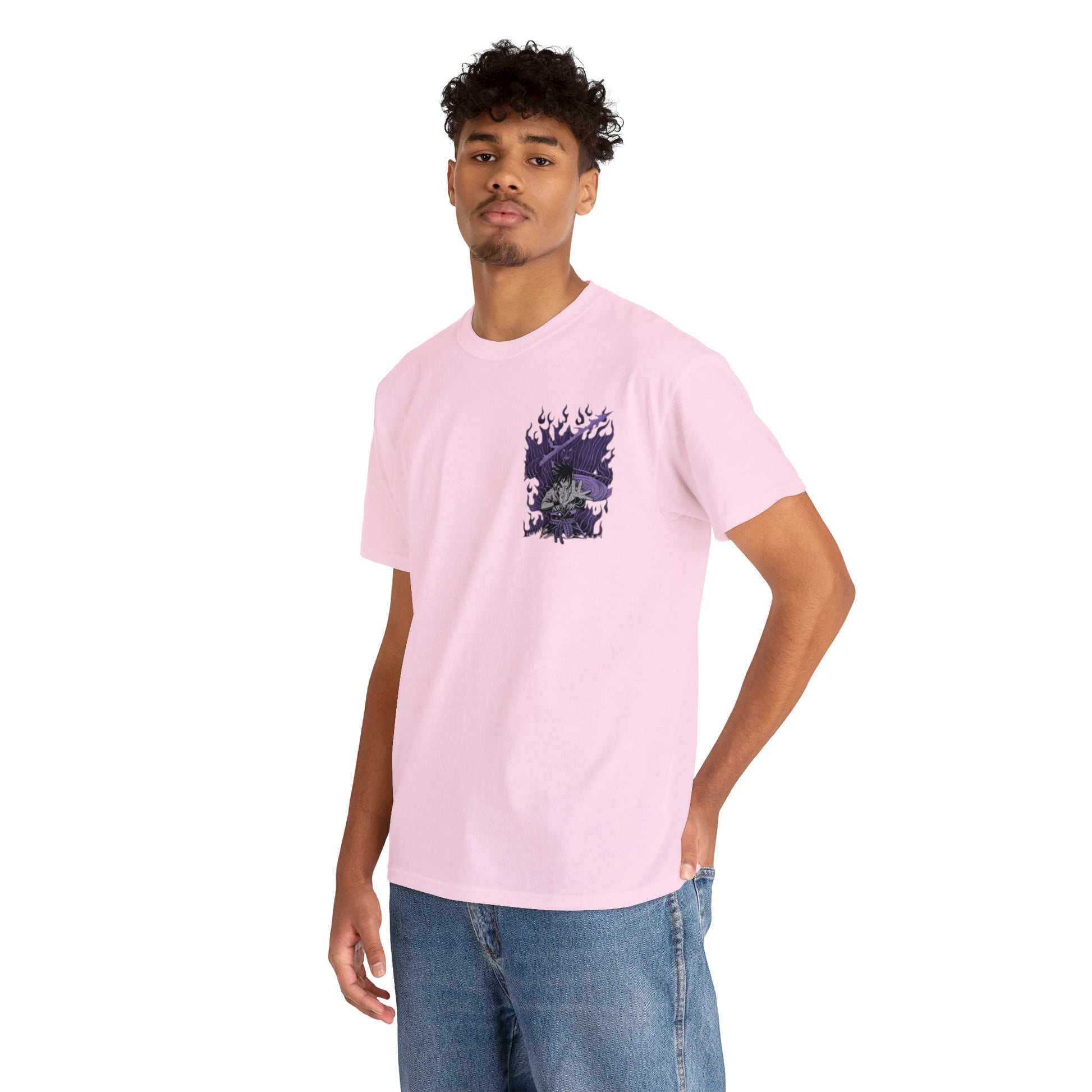 T-shirt manga naruto sasuke susano rose homme