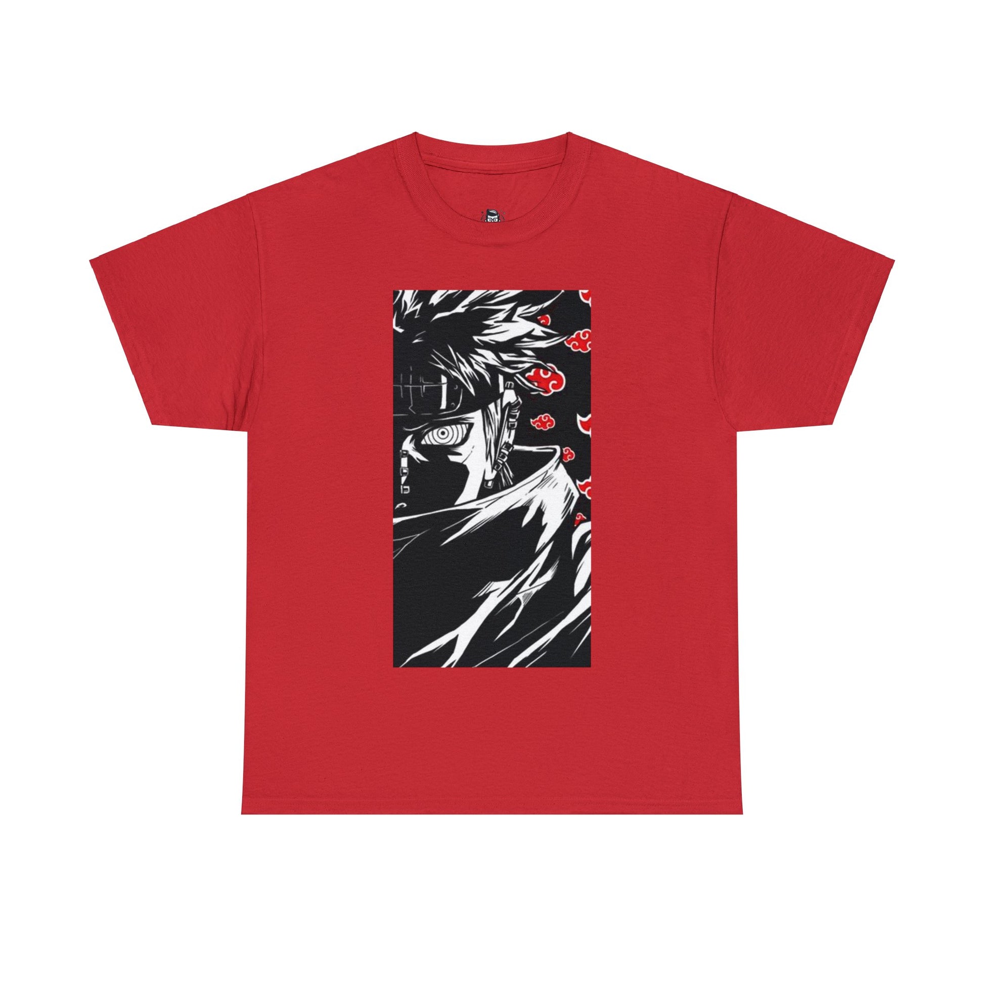 T-shirt manga NARUTO pain akatsuki rouge