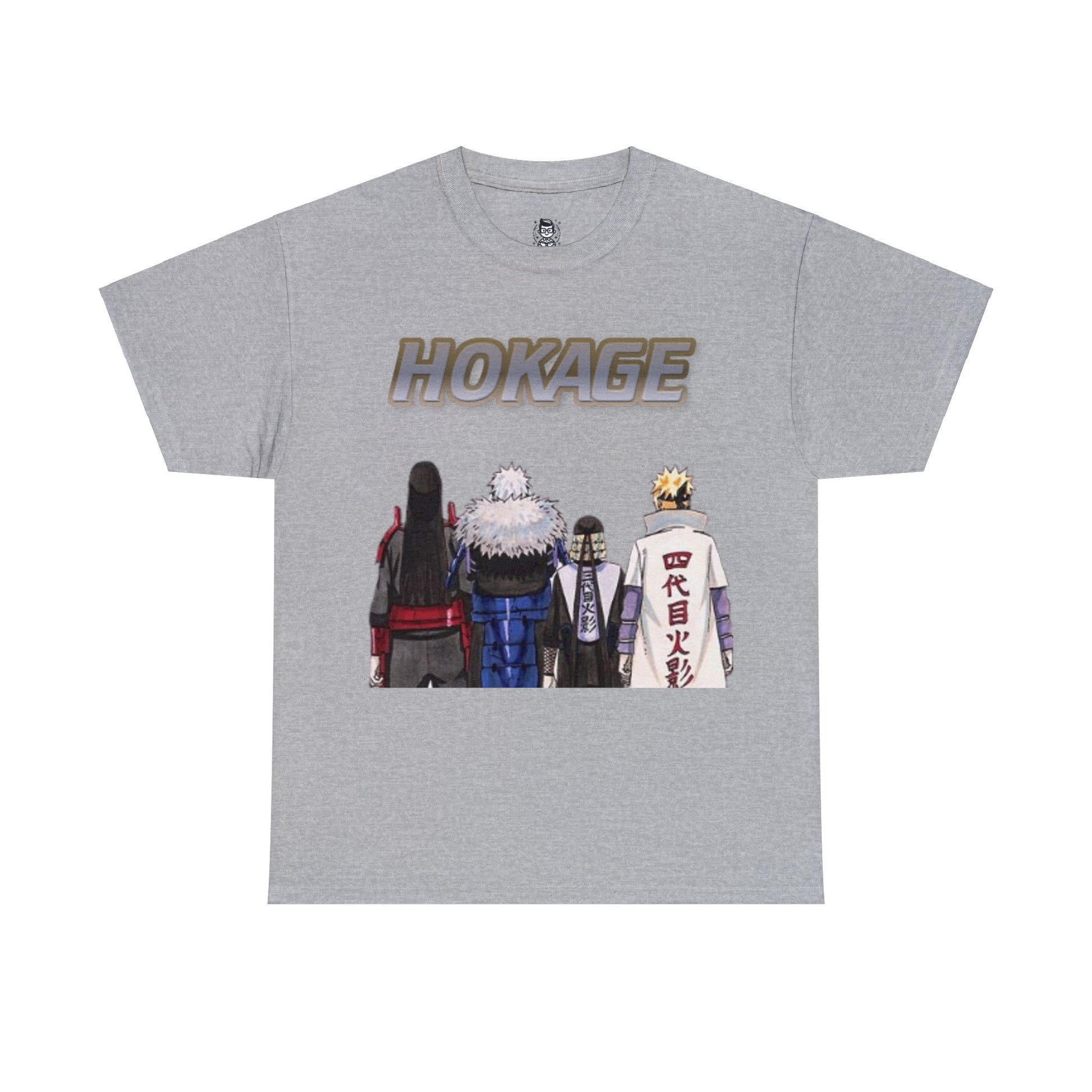 T-shirt manga naruto  HOKAGE gris