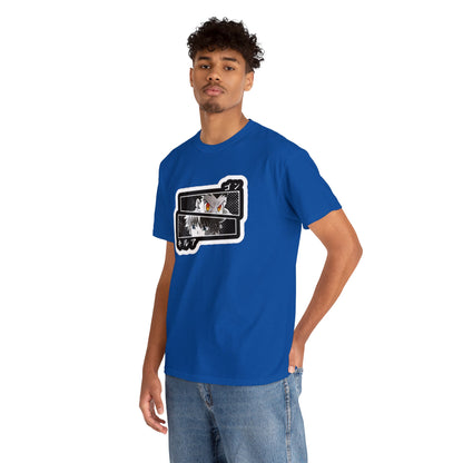 t-shirt manga hunter x hunter gon x kirua couleur bleu royale