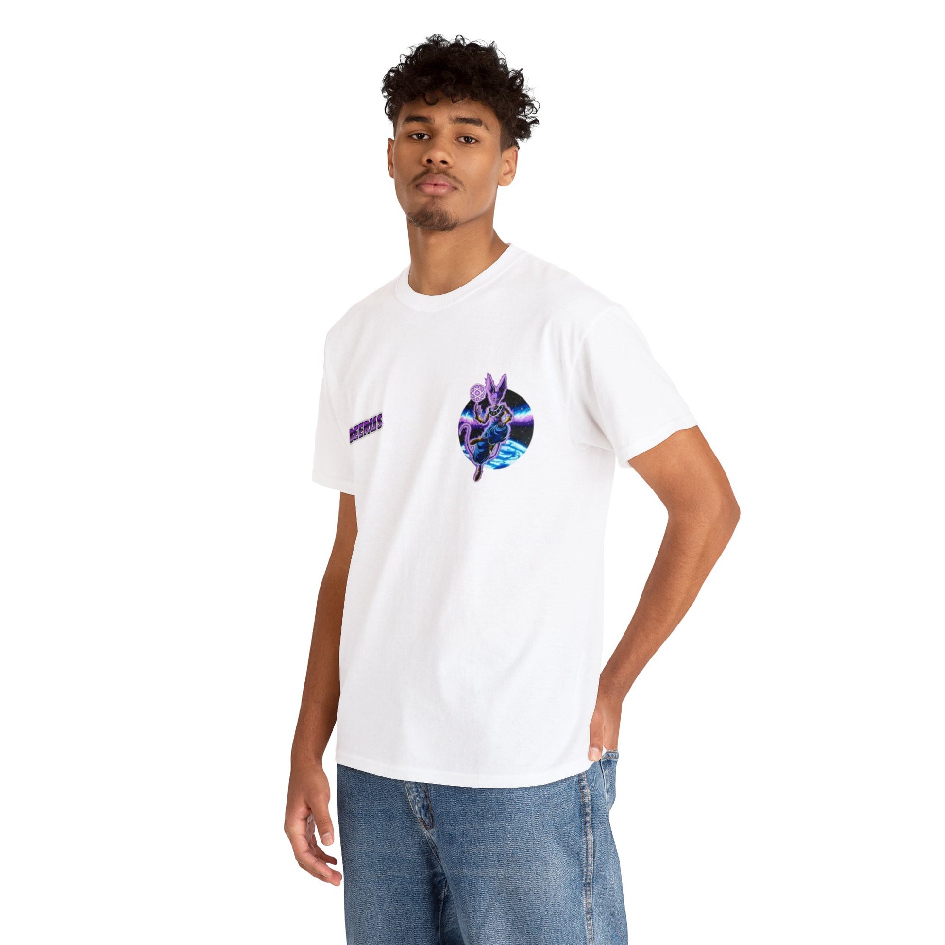 Tshirt dragon ball dieu de la destruction blanc homme profil