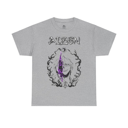 t-shirt manga bleach aizen gris