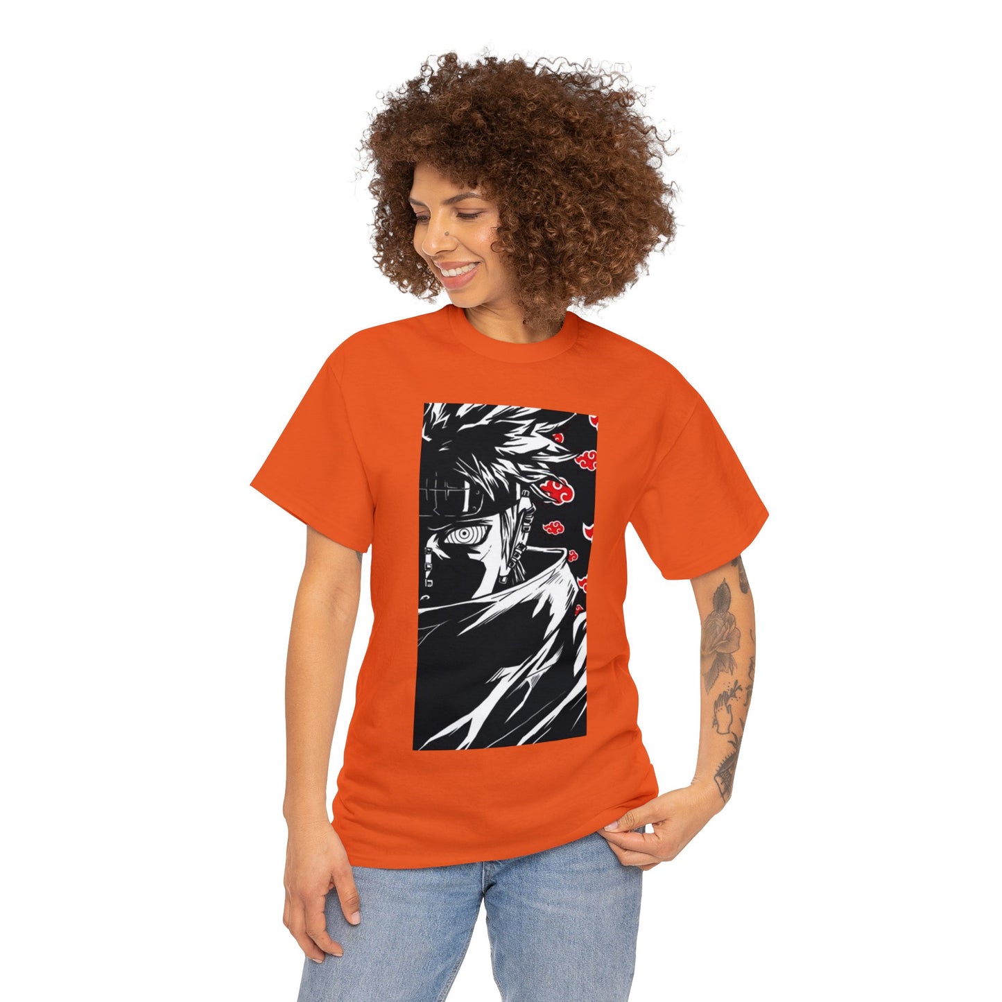 T-shirt manga NARUTO pain akatsuki orange pour femme