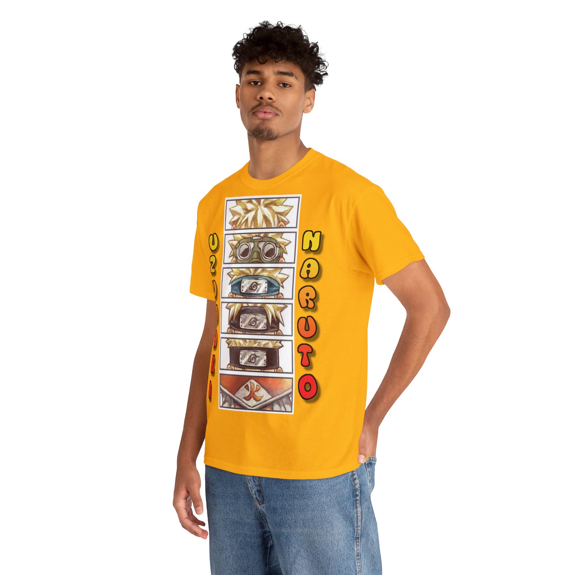 T-shirt manga NARUTO evolution or homme