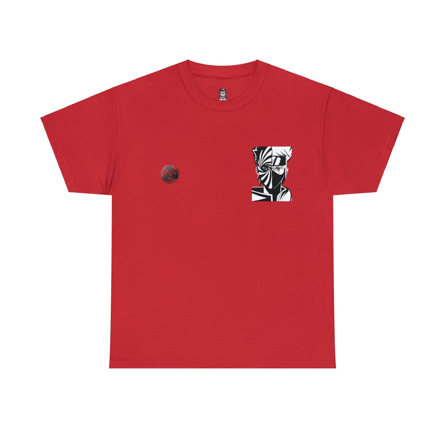 T-shirt manga naruto kakashi & obito  rouge