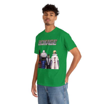 T-shirt manga naruto  HOKAGE vert homme