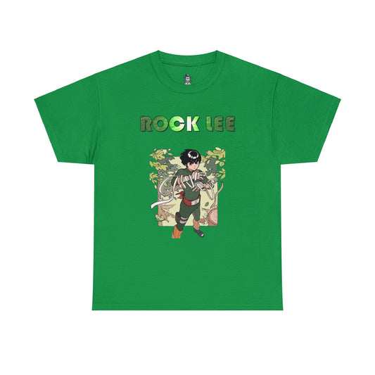 T-shirt manga naruto rock lee vert